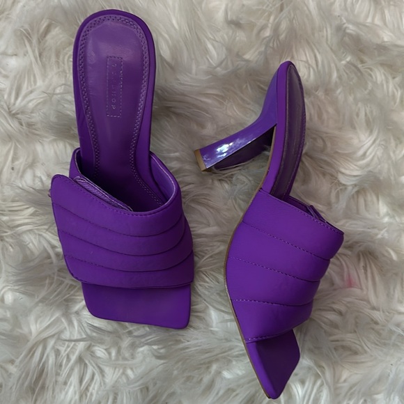 Purple TOPSHOP sandal mules size 9 - Picture 2 of 3